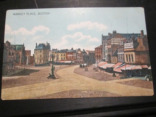 Postcard boston market place - postcard, boston,