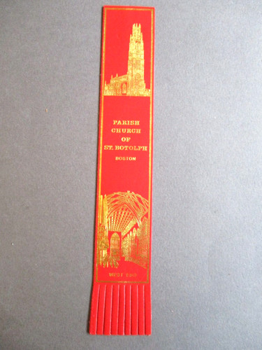 Leather bookmark boston - bookmark,