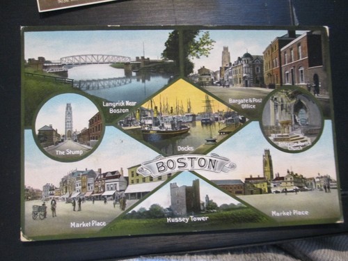 Postcard boston multiview - postcard,