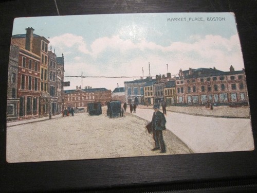 Postcard boston market place - boston,,