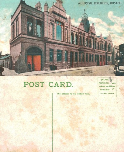 Vintage postcard municipal - postcard,