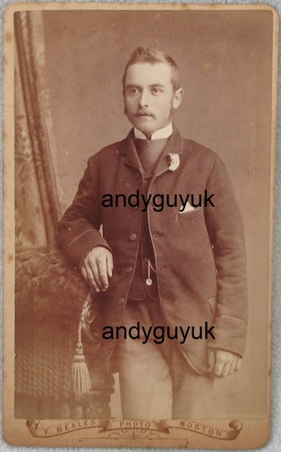 Cdv handsome man beales - cdv,