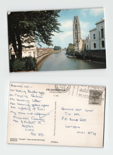 Postcard boston stump and - -,