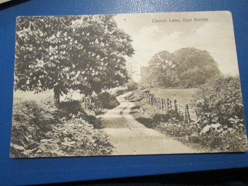 Postcard east kirkby church - east, kirkby,