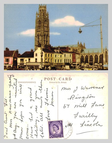 Vintage postcard market - vintage,